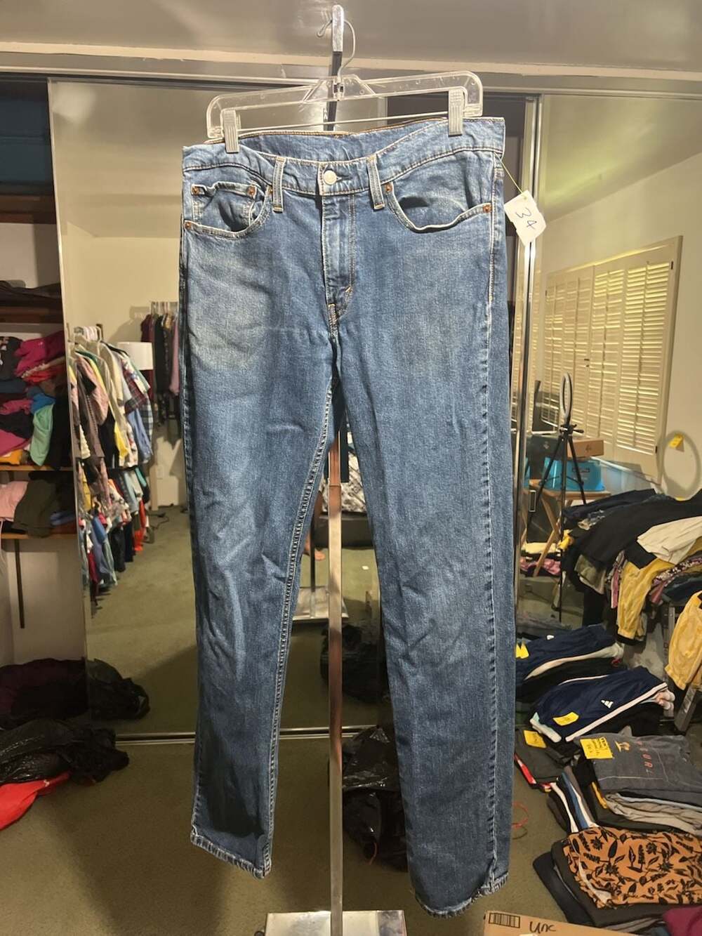 Levi's 511 Slim Fit Blue Denim Jeans W34 L34